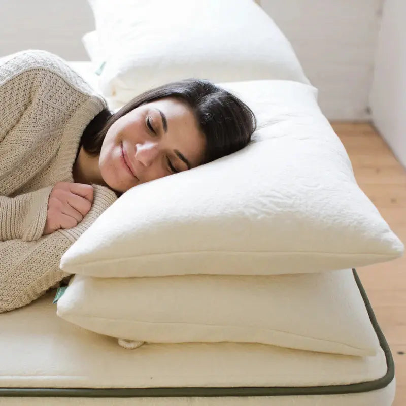 AVOCADO GREEN PILLOW:   ADJUSTABLE ORGANIC BED PILLOW Avocado Mattress