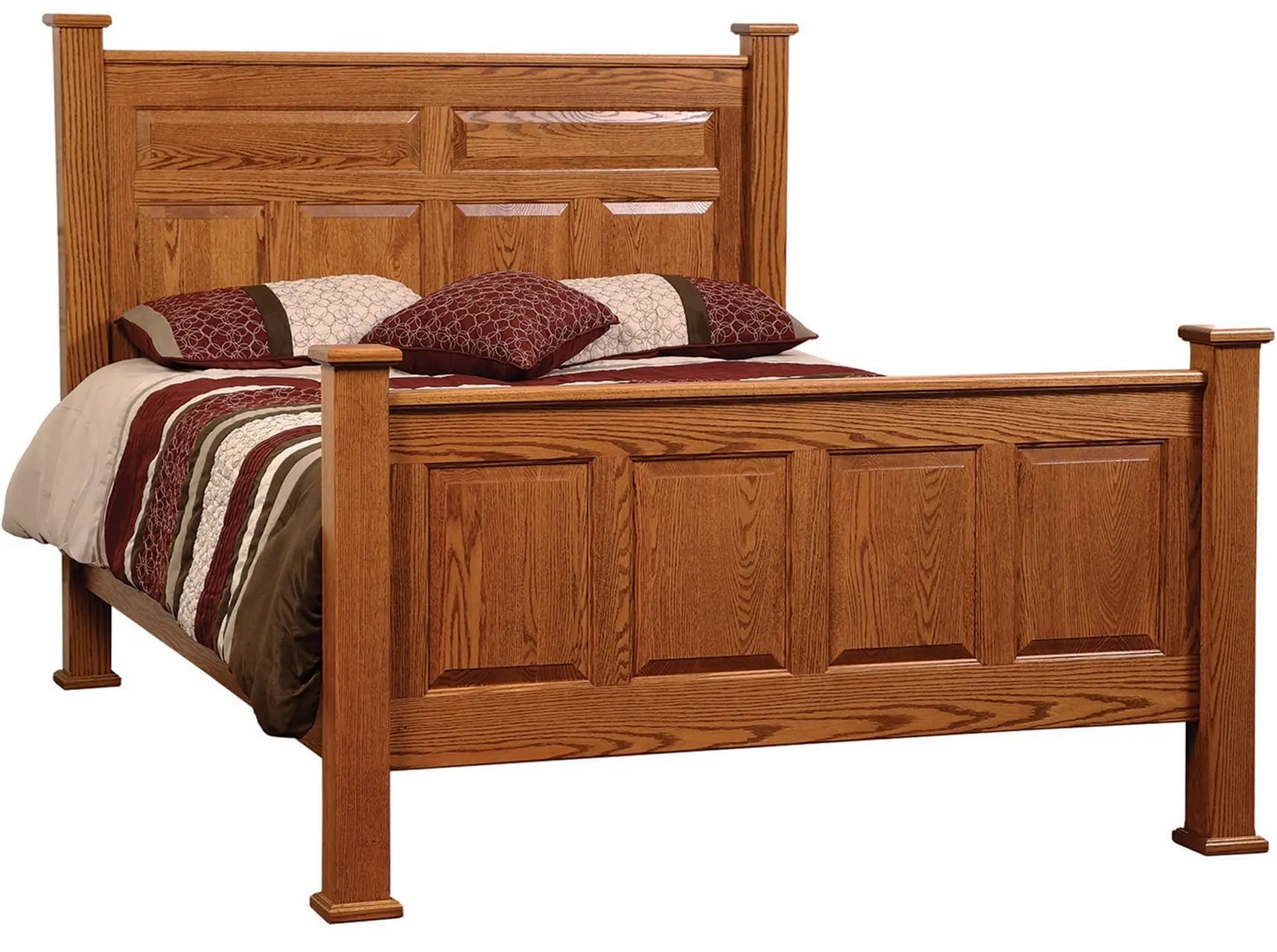 Amish Country Deluxe bed with low Footboard Troyer Ridge