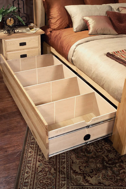 Amish Highlands King Arch Storage Bed A-America