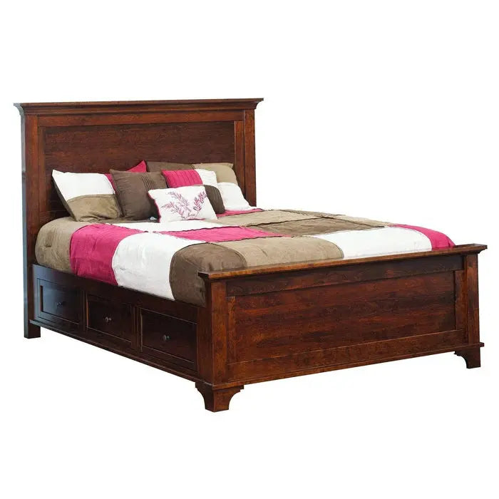 Arlington Panel Bed with Drawer Units Troyer Ridge