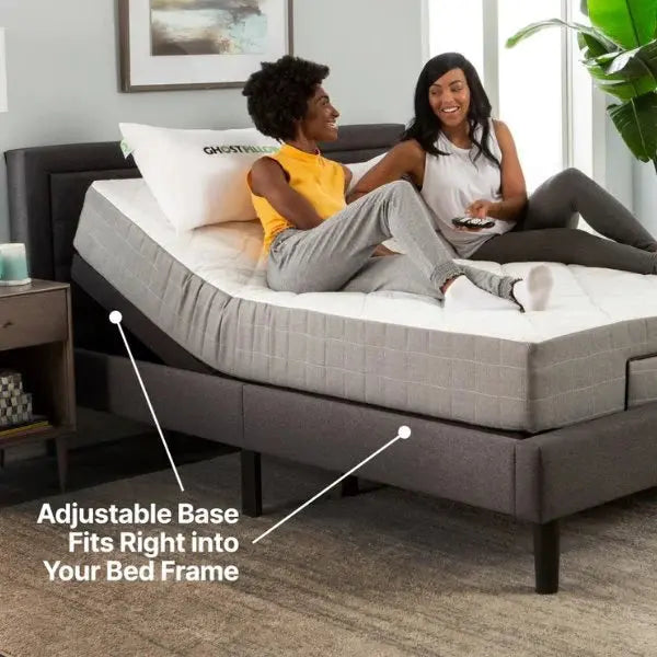 GhostBed Adjustable Base & Bed Frame with Zero Gravity Texan