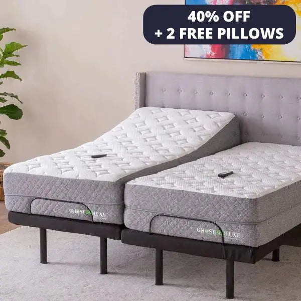 GhostBed Mattress Set With Adjustable Bed Frame Texan