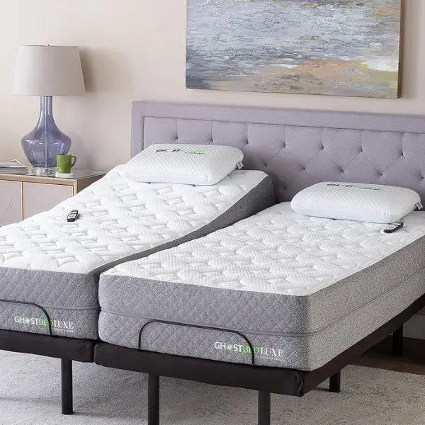 GhostBed Split King Mattress & Adjustable Bed Set Texan