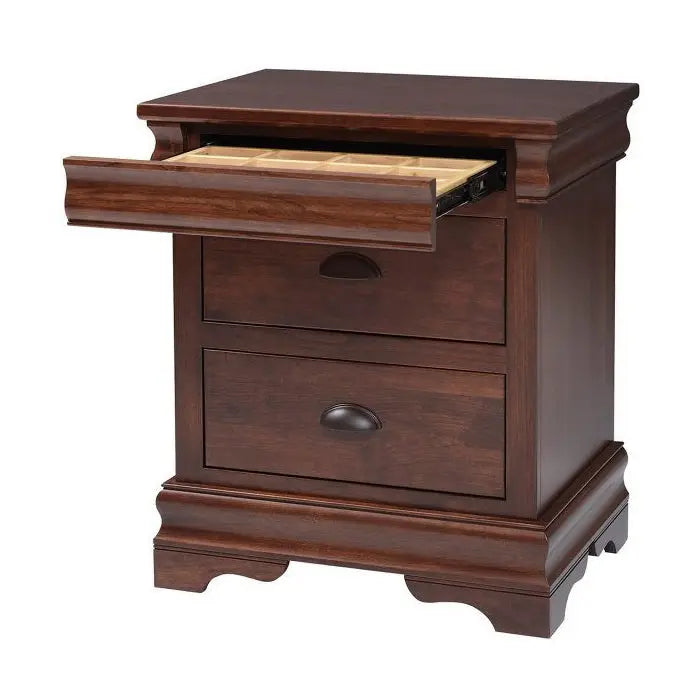 Luxembourg Nightstand with Jewelry Drawer Troyer Ridge