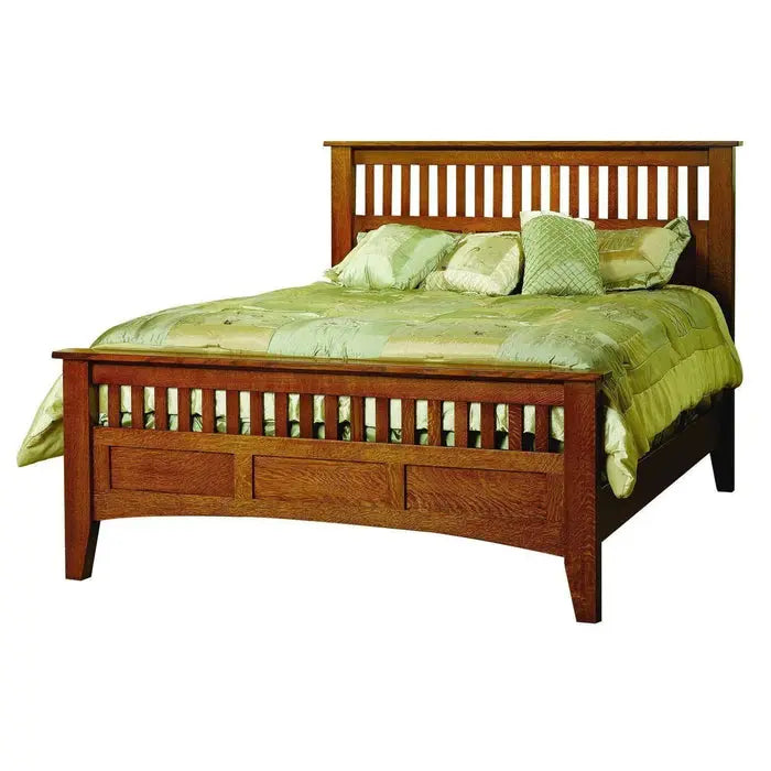 Mission Antique Bed with Low Footboard Troyer Ridge