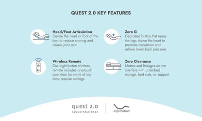 Quest 2.0 Adjustable Bed ergomotion