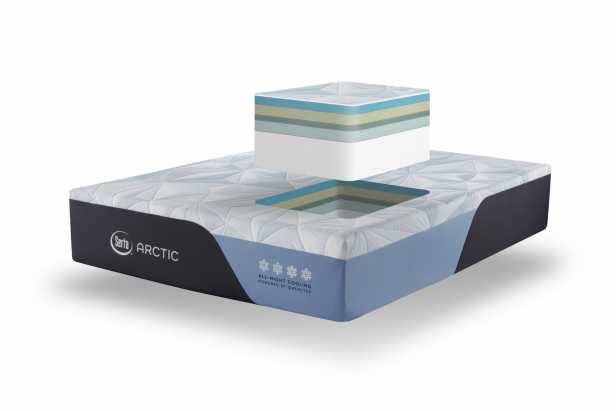 Serta Arctic Plush All Foam 15x better cooling power Mattress Serta