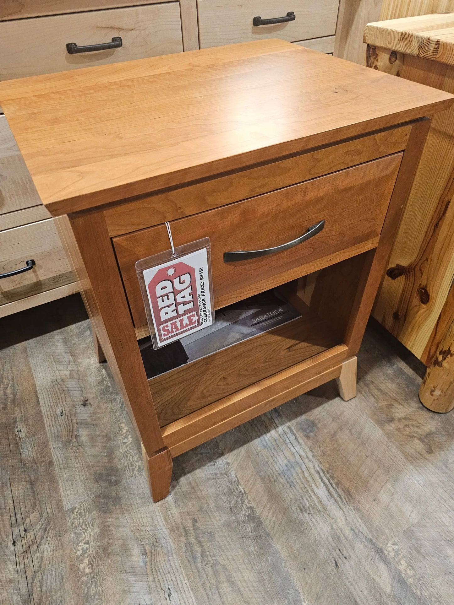 Solid Cherry Nightstand was $1249 Vermont Mattress and Bedroom Company