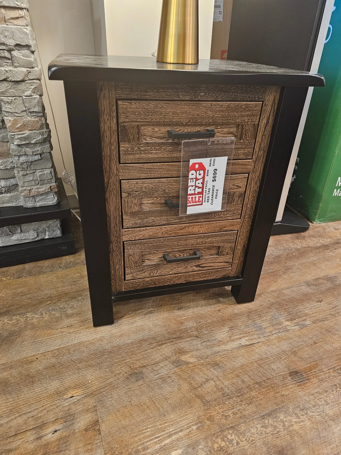 Solid Elm and Maple Amish Nightstand was $999 Vermont Mattress and Bedroom Company