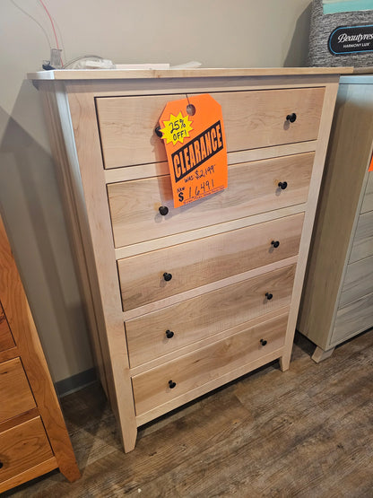 Solid Maple Amish Made Chest was $2199 Vermont Mattress and Bedroom Company