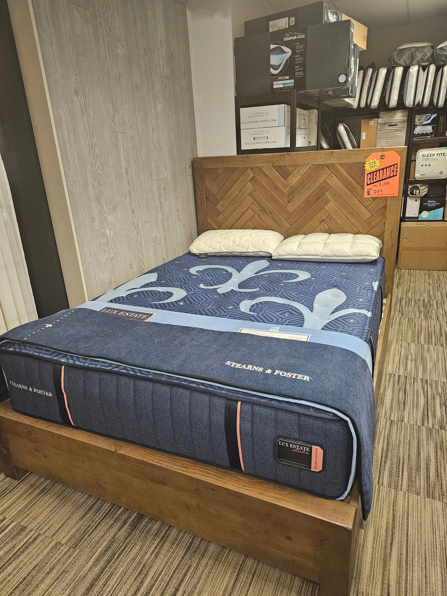 Solid Wood Queen Bed frame was $1599 Vermont Mattress and Bedroom Company