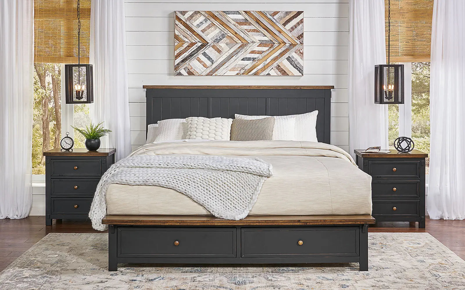 Stormy Ridge Bedroom Cal King Storage Bed A-America