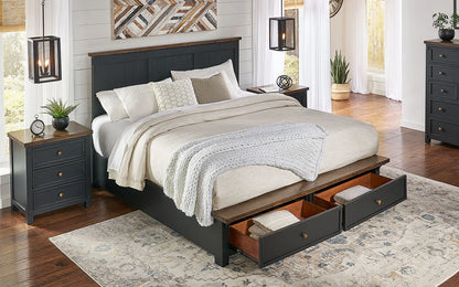 Stormy Ridge Bedroom Cal King Storage Bed A-America