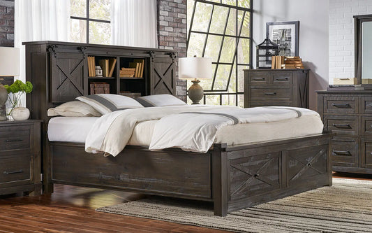 Sun Valley Cal-King Storage Hdbr W/ Storage Footboard A-America