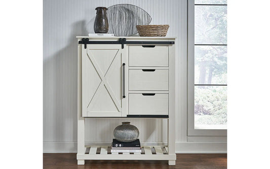 Sun Valley White Barn Door Chest A-America