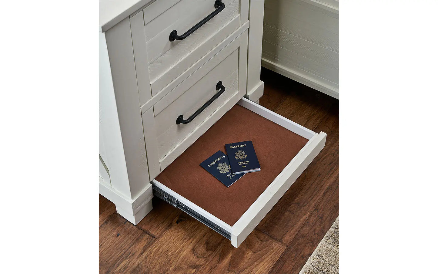 Sun Valley Wt Nightstand W/ Usb & Hidden Drawer A-America