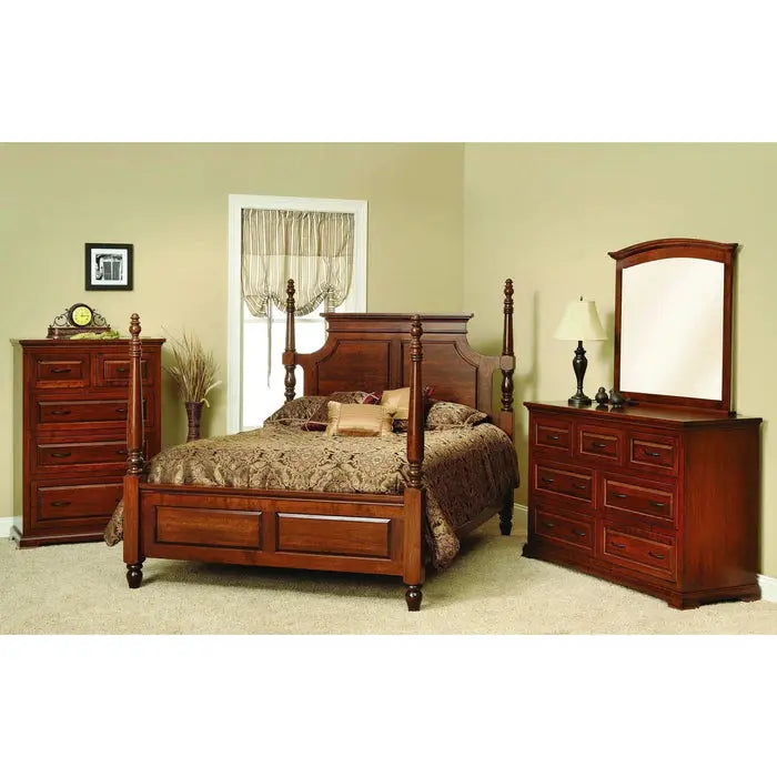 Wilkshire Bevel Panel Bed with Low Footboard Troyer Ridge